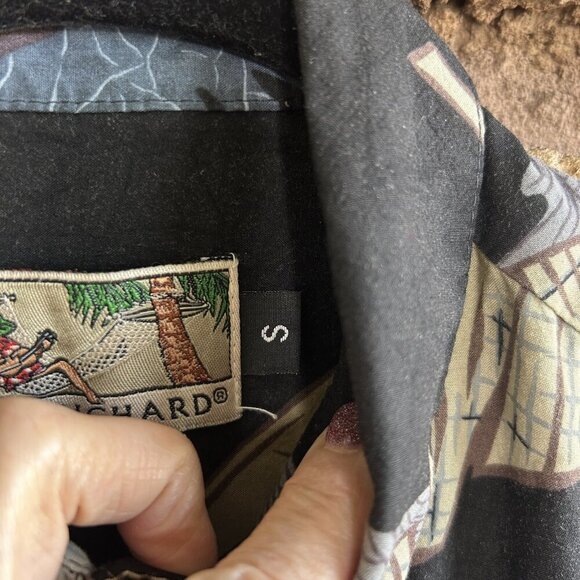 Tori Richard Vintage Hawaiian Palm Fronds Short Sleeve Shirt Size Small - Picture 4 of 9